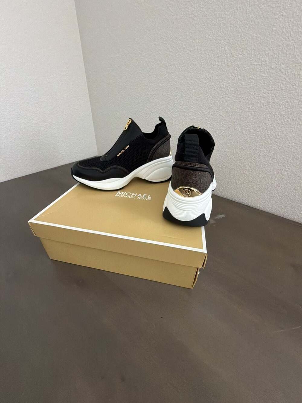 Michael Kors Zuma Slip-On Trainer Sneakers Black